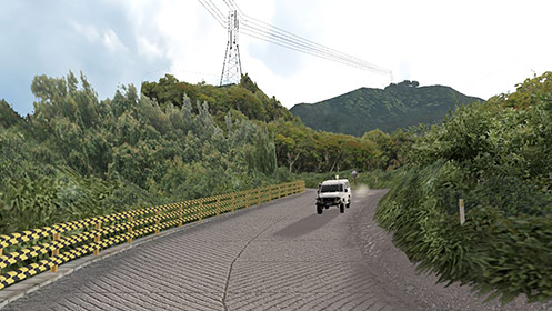 Service road on CMS