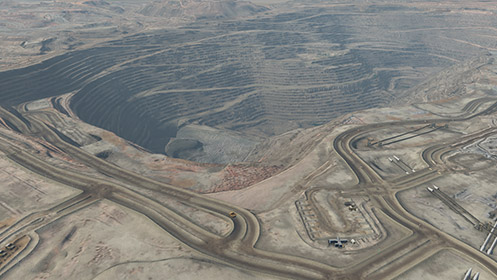 Pit area of CMS