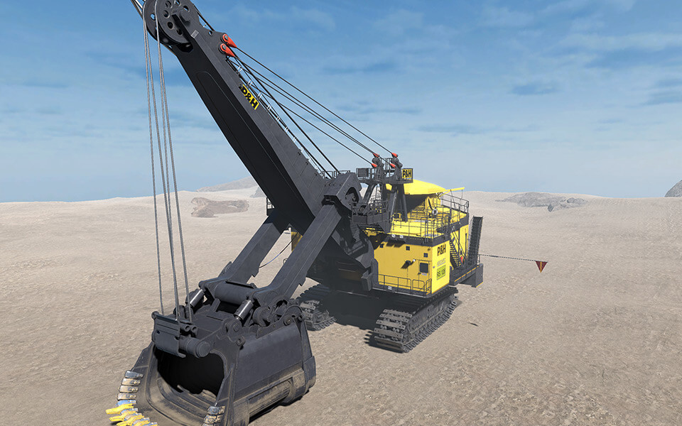 P&H 4800XPC Rope Shovel