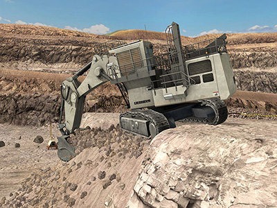 Immersive Technologies Liebherr R9400 Shovel Excavator Training