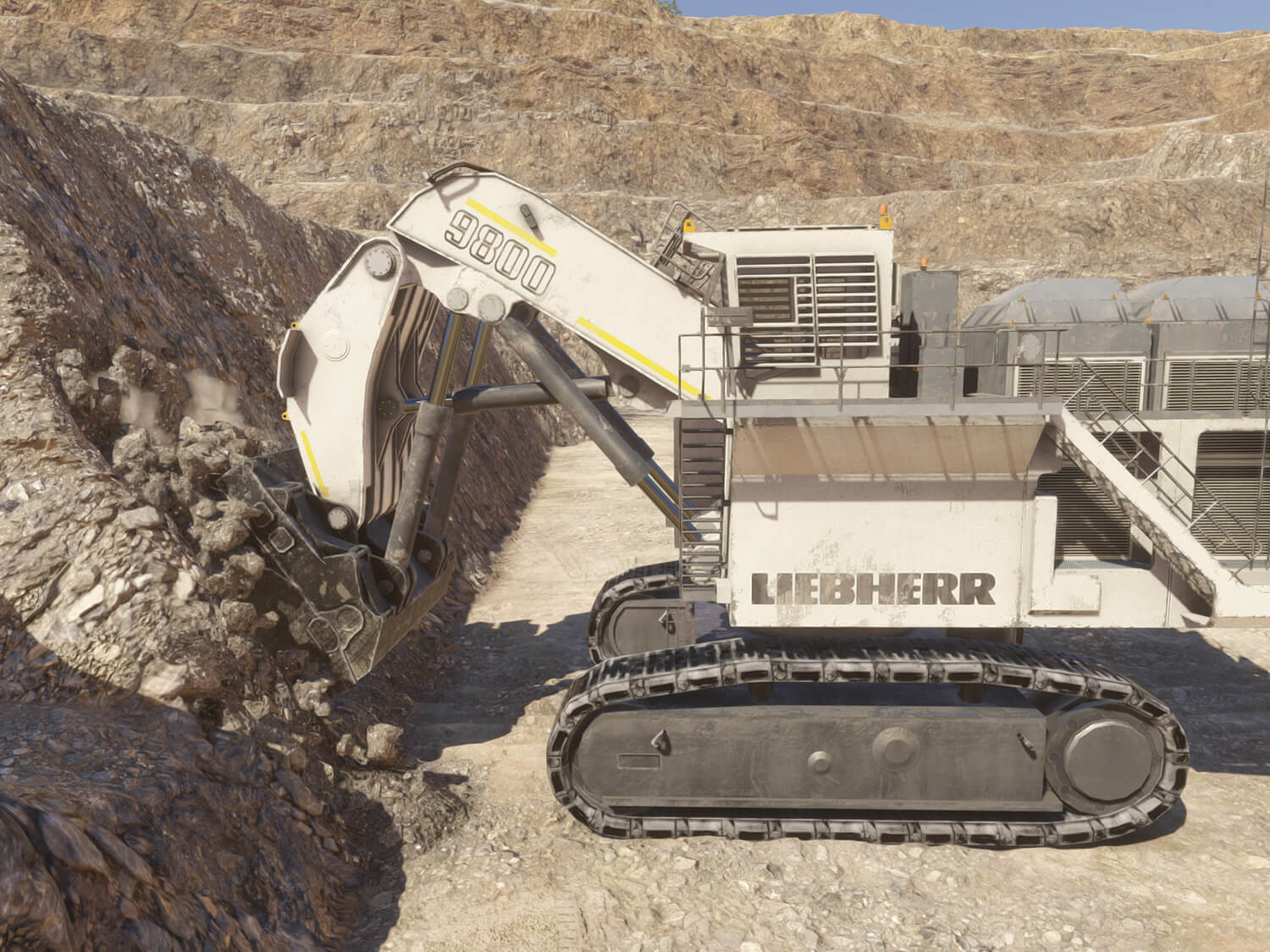 Liebherr R9800 Bench Collapse Safety Training