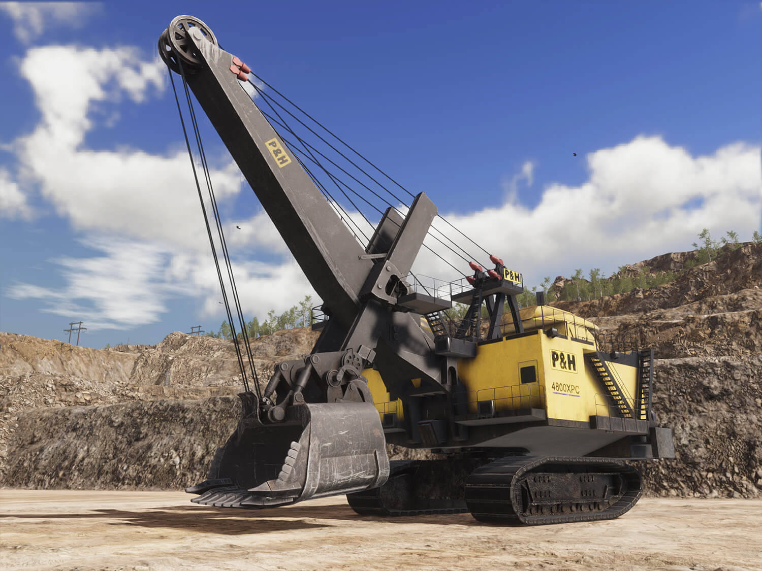 Komatsu (P&H) 2800XPC, 4100XPC & 4800XPC Electric Rope Shovels (Next Gen Controls, Centurion 6) Hero Shot