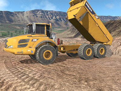 Immersive Technologies - Simulator For Volvo A40f Articulated Dump Truck