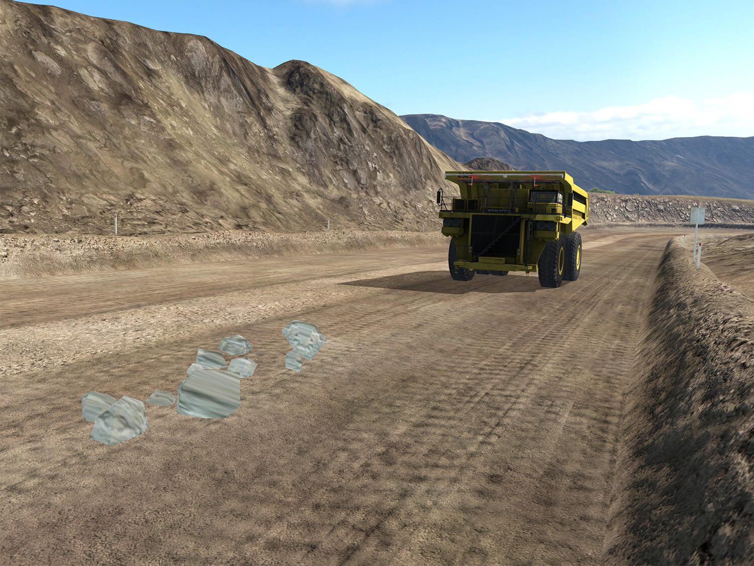 Komatsu 830E-5T Haul Truck (Trolley Assist, with Multifunctional Operator Display) - Training for Rocks Event
