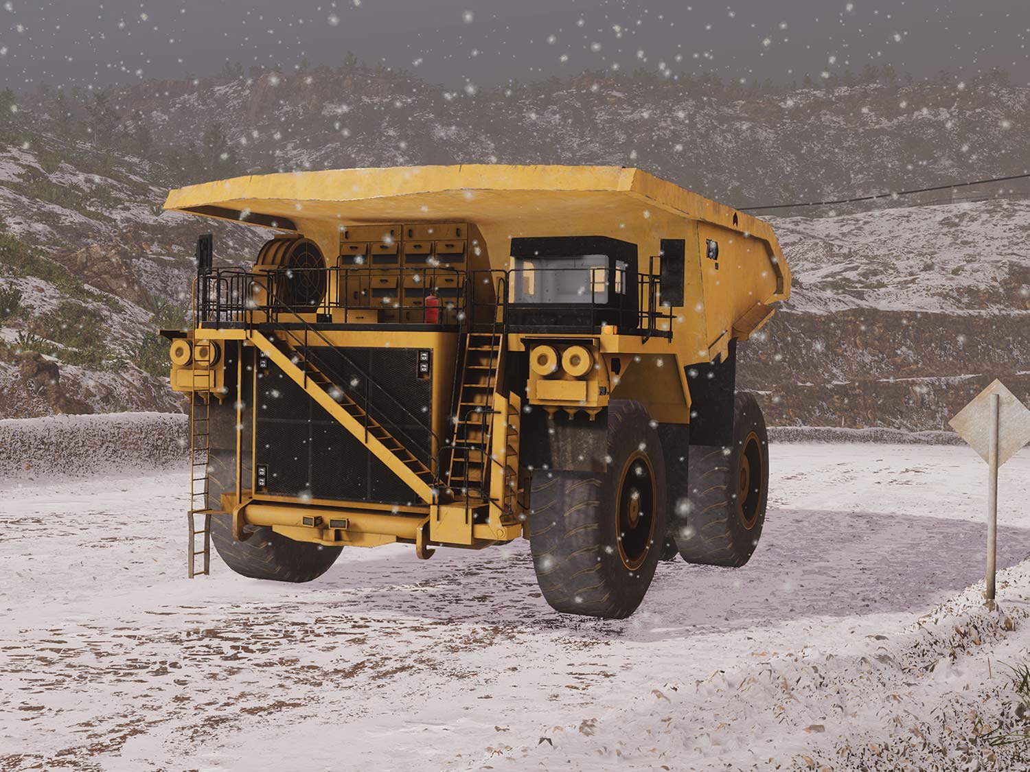 Cat 798 AC (Next Generation Cabin) Adverse Weather Training