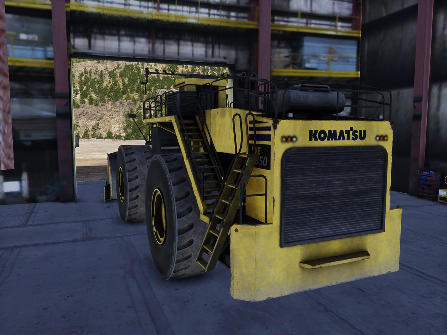 Komatsu WE1850-3 Park up Training